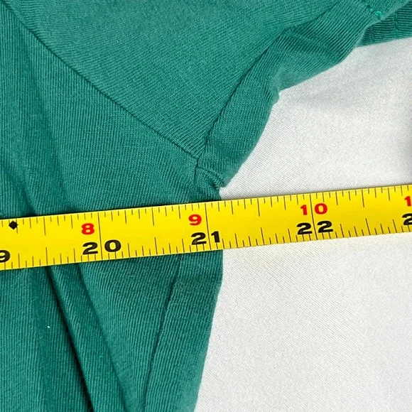 Lacoste Men's Tennis Crocodile Logo Graphic T Shirt Green Cotton Size 6 - Picture 5 of 6